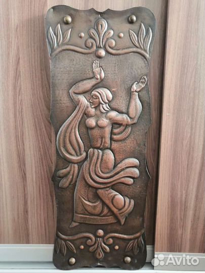 Картина медная чеканка СССР