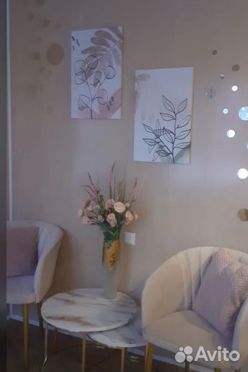 Интерьерные наклейки зеркальные 32 шт