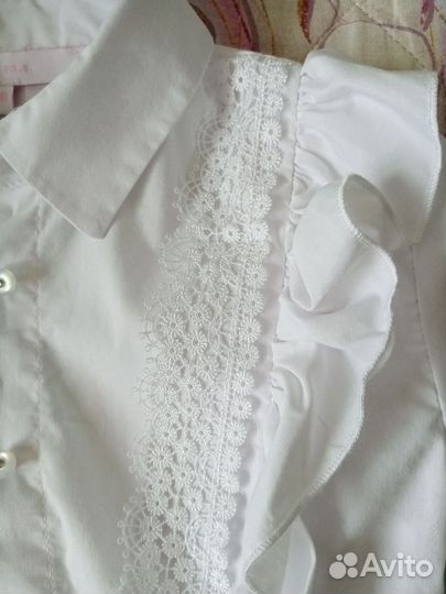 Блузка школьная 128