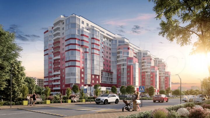 2-к. квартира, 53,4 м², 7/14 эт.