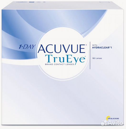 Контактные линзы acuvue 1-Day TruEye, 180 шт., R9