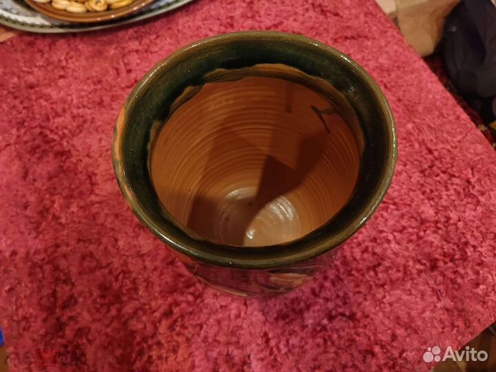 Редкая ваза Тюльпаны Гжель 1977 г