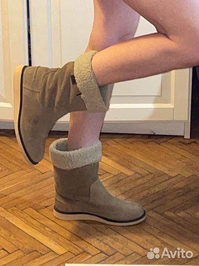 Сапоги женские lacoste 37 натуральная замша