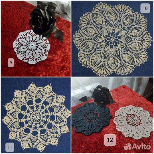 Салфетка-скатерть, ручная работа