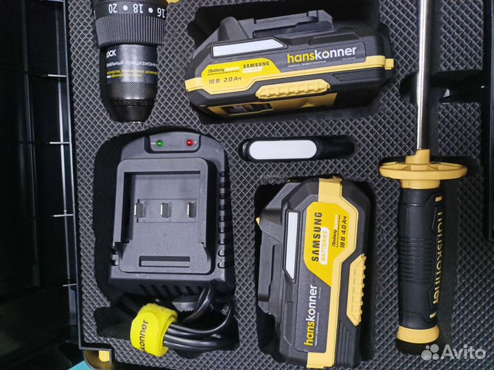 Шуруповерт для ледобура Hsnskonner HCD 18165 BL