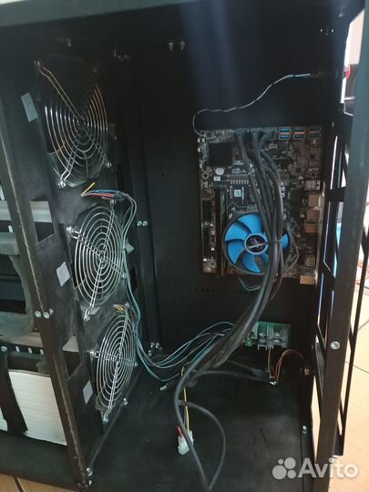 Корпус продуваемый для майнинга donager 6 карт