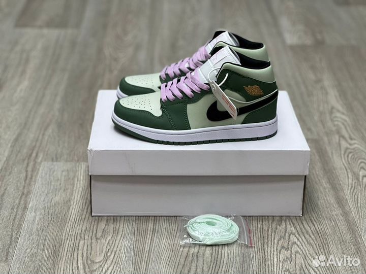 Кроссовки Air Jordan 1 Dutch Green (36-40)