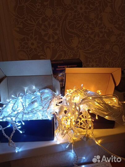 Гирлянда уличная бахрома, гирлянда бахрома 12м, 25