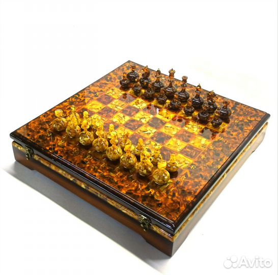 Шахматы янтарные арт.000149