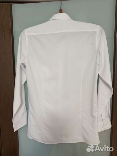 Рубашка белая мальчику, 158-164