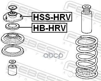 Опора амортизатора honda HR-V, odyssey 99-14, P