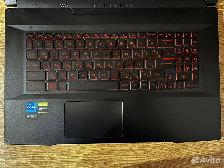 MSI игровой ноутбук 17.3 gtx1650