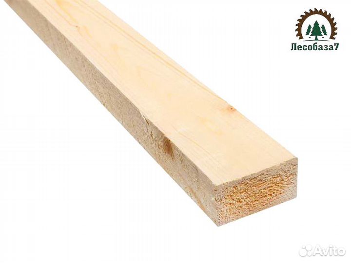 Контр-рейка 25х50х3000 мм, сорт 1, т/у, сосна