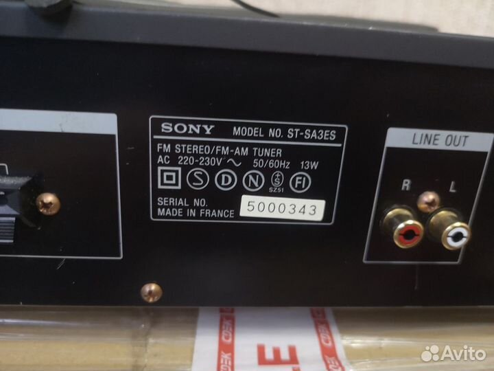 Тюнер sony st-SA3es