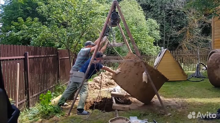Чистка, ремонт и углубление колодцев