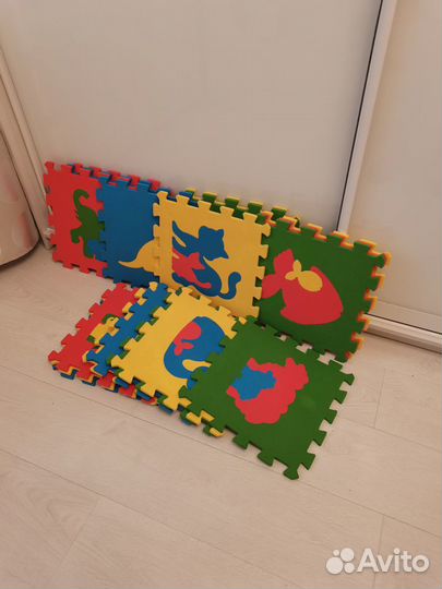 Коврик большой мозайка детский ковёр пенка