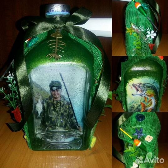 Оригинальная бутылка для подарка