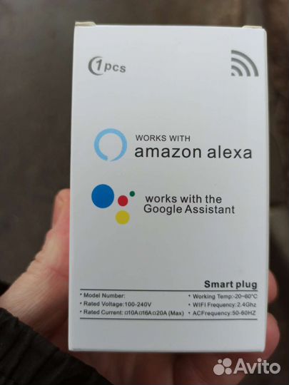 Умная розетка Wi-Fi 16А