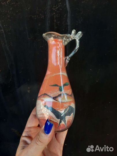 Графин СССР внутри песок