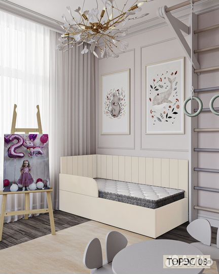 Детская кровать 80/160 с матрасом