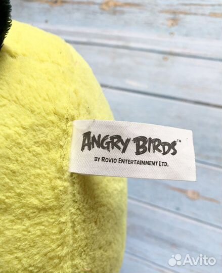 Мягкая игрушка angry birds большая желтая птица