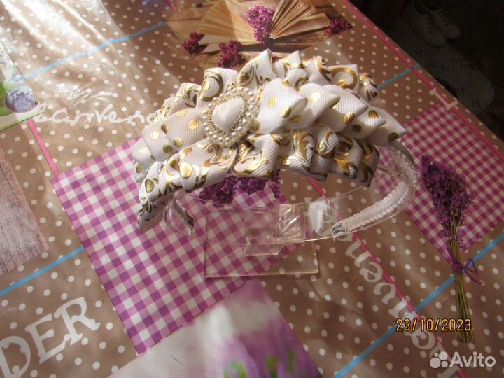 Ободок для волос ручной работы для девочек