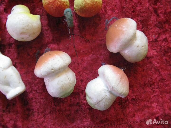 Ёлочные игрушки СССР прес пенопласт 12 ш