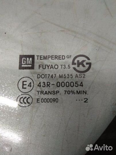 Форточка двери задняя левая Chevrolet Cruze J305