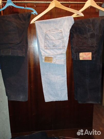 Джинсы брюки лён хлопок шерсть мужские на 48р