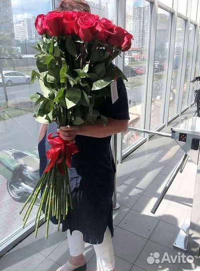 Высокие розы Букеты с доставкой