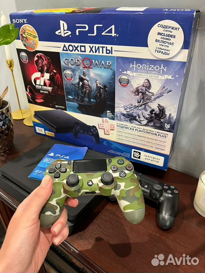 Ps4 slim 1 tb + 400 игр