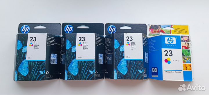 Картридж hp 23 4 шт