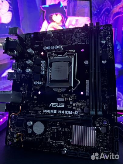Комплект asus prime H410M-R и i3 10100f