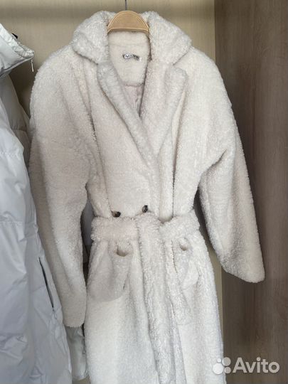 Шубка тедди белая 46 48