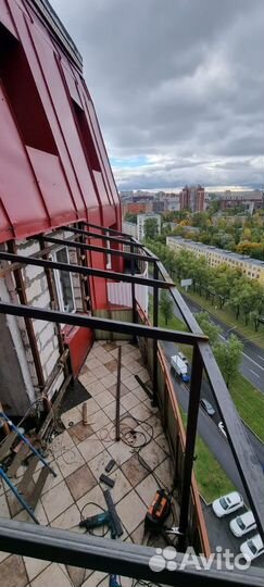 Установка крыши на балконы и лоджии