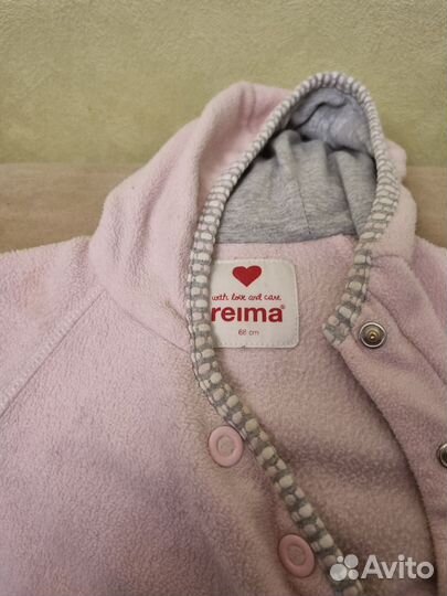 Флисовая поддева reima 68 74 и crockid