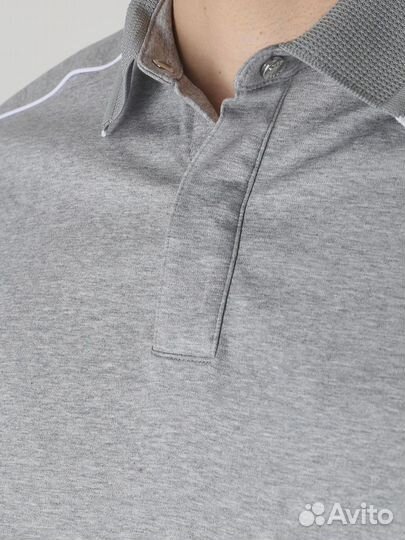 Поло Slim Fit хлопковое boss