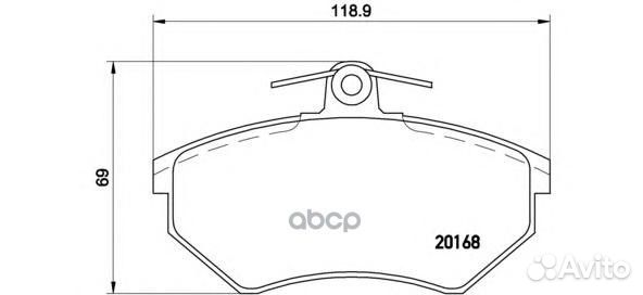Колодки тормозные P85015 Brembo