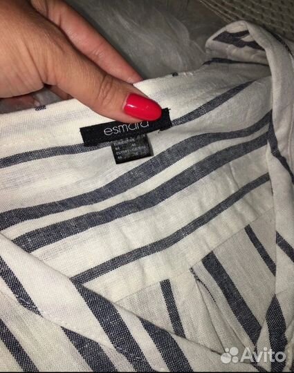 Платье рубашка 48/50, см замеры, не тянется