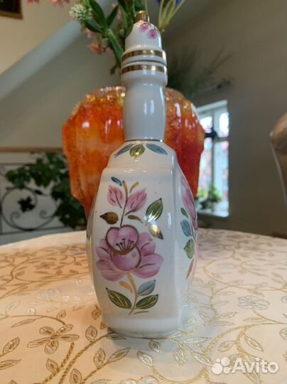 Графин, штоф фарфор Сысерть роспись СССР