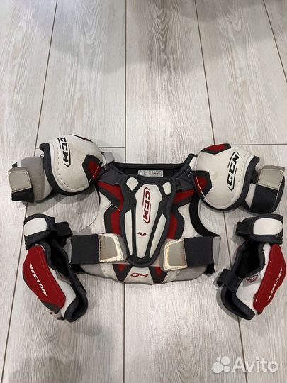Нагрудник хоккейный ccm детский + налокотники