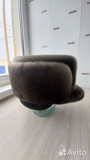 Мужская шапка из морского котика