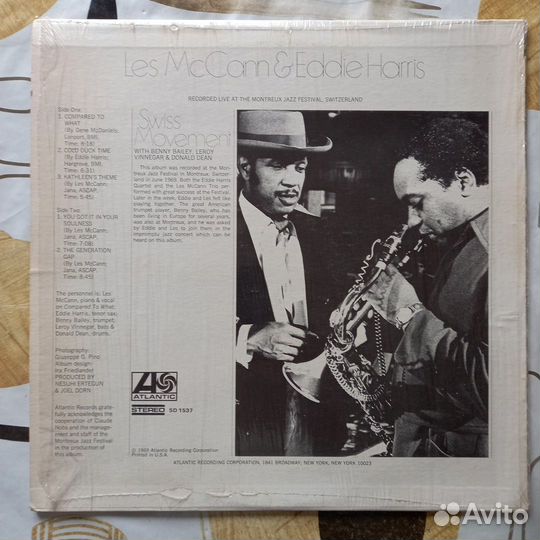 Les McCann & Eddie Harris. Винил, джаз. USA. 1969