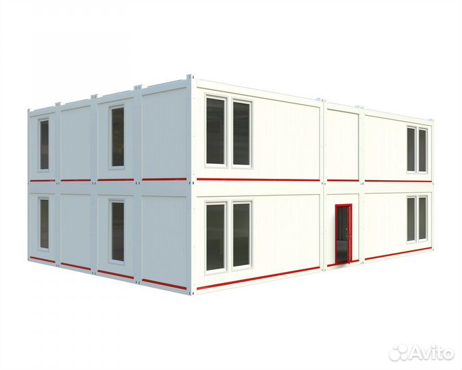 Модульное общежитие конвейт 2H-SE(В) -2 (280 м2) 2