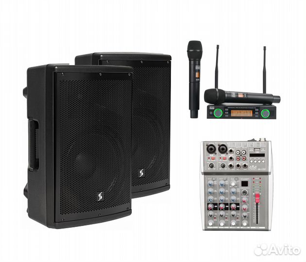 Караоке для дома и дачи+ беспроводные микрофоны