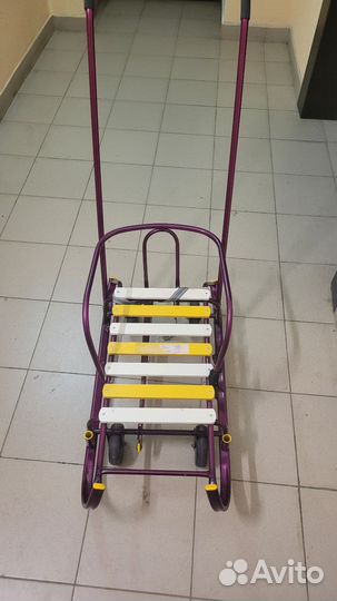 Детские санки на колесах бу