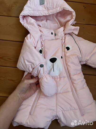 Комбинезон трансформер зимний 62-68