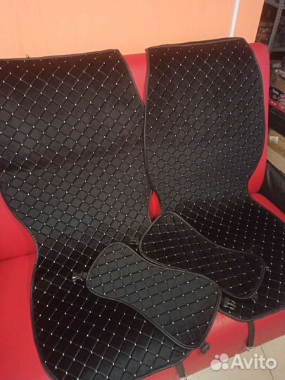 Накидки передних сидений в ромб