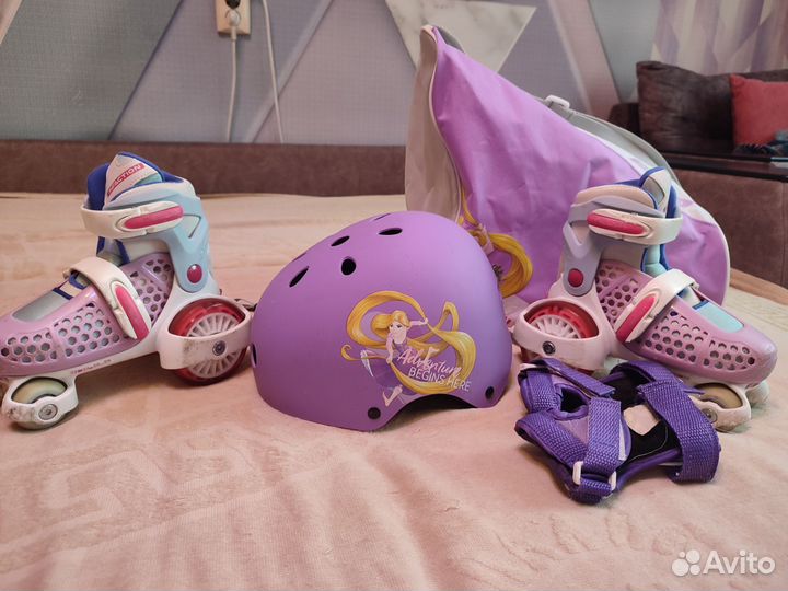 Роликовые коньки детские раздвижные