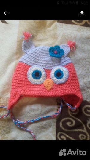 Шапка для девочки 3 года